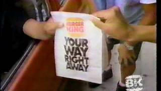 Burger King BK TEE VEE Commerical 1994 [upl. by Genvieve]