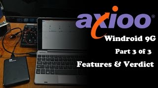 Axioo Windroid 9G  Features review Part 3 [upl. by Ahsirek]