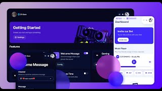 Demo Discord Bot Dashboard Template v200 [upl. by Nefets701]