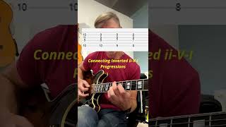 Connecting iiVI Inversions jazzguitar jazz guitartutorial guitarlesson [upl. by Ayatal]