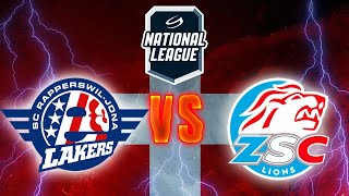 RAPPERSWILJONA LAKERS VS ZSC LIONS  ŠVEICES AUGSTĀKĀ LĪGA  REGULĀRĀS SEZONAS 10 SPĒLE [upl. by Artemla]