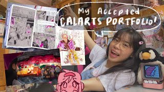 🌠 My accepted CALARTS portfolio full app in desc [upl. by Anhpad]