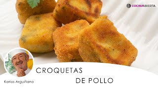 CROQUETAS de POLLO y espinacas 🍗​👨🏻‍🍳​ Las croquetas mas cremosas de Arguiñano 🍽️​ Cocina Abierta [upl. by Yneffit]