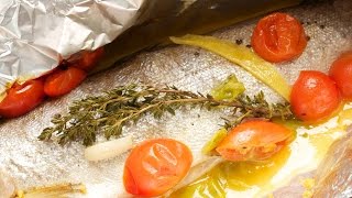 Forelle in Alufolie dieses Rezept zeigt Dir Fisch im Backofen im Ganzen gelingsicher zubereiten [upl. by Enyahc]