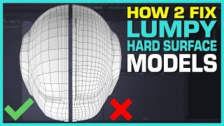 Maya Hard Surface Modeling Tutorial Lumpy Surface Fix [upl. by Ntsud]