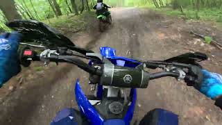 mini moto in the woods yz250x [upl. by Nerin]