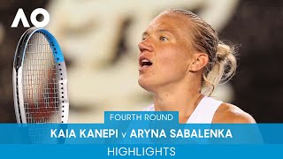 Kaia Kanepi v Aryna Sabalenka Highlights 4R  Australian Open 2022 [upl. by Ethan]