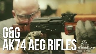 GampG Exclusive Airsoft AK74 GK74 AEG Rifles  AirSplat On Demand [upl. by Elbam]