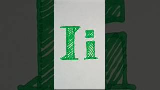 Alphabet Font Letter Ii  Font Letters shorts satisfying satisfyingvideo trendingvideo [upl. by Tamarra]