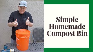 How To Homemade Compost Bin Out Of A 5 Gallon Bucket [upl. by Marleen]