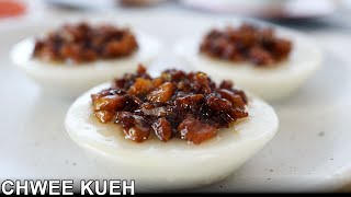 Chwee Kueh Recipe  Steamed Rice Cakes With Preserved Radish  水粿 [upl. by Llemij]