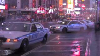 NYPD Police cars New York at Times Square HD © [upl. by Nepean]