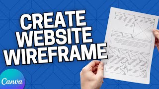 How to Make a Website Wireframe in Canva [upl. by Crysta603]