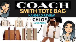 ❗😍❗COACH SMITH TOTE BAG REVIEW ❗😍❗ CHLOE WOODY TOTE ALTERNATIVE VS MARC JACOBS THE TOTE BAG REVIEW [upl. by Ecnatsnok]