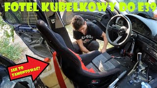 Fotel kubełkowy BRIDE i pasy szelkowe do BMW E39 [upl. by Algernon]