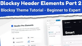 Blocksy Header Elements Part 2  Blocksy Theme Tutorial  Beginner to Expert [upl. by Knowle55]