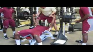 FSU FOOTBALL STRENGTH AND CONDITIONING 2010 AVI [upl. by Eahsram993]