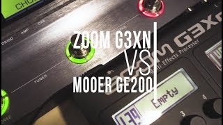 Mooer GE200 vs Zoom G3Xn  The Ultimate LOW BUDGET Guitar PEDALBOARD comparison [upl. by Southard]