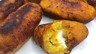 PLÁTANOS MADUROS RELLENOS DE QUESO FRESCO [upl. by Christan]