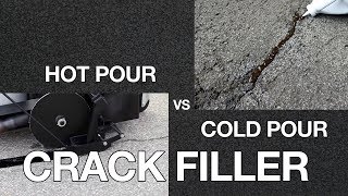 THE KEY DIFFERENCES BETWEEN COLD POUR amp HOT POUR ASPHALT CRACK FILLER [upl. by Humbert581]