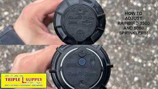 How to adjust Rainbird 3500 and 5000 sprinklers [upl. by Sahc]