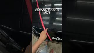 Side effects of bonnet ribbon automobile cars paint paintprotection [upl. by Eliseo]