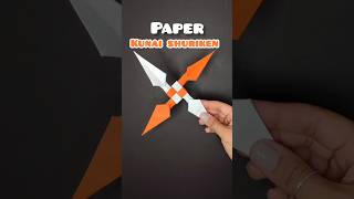 DIY  How to make a paper kunai shuriken ll ninja star origami shorts diy ninja [upl. by Nauwaj475]