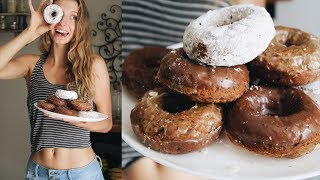 THE BEST VEGAN DONUT RECIPE  OIL FREE amp BAKED [upl. by Takken]