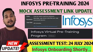 Infosys Pretraining Breaking News 🔥  Infosys Mock Test  Infosys Onboarding Update  Exam Pattern [upl. by Alekahs]