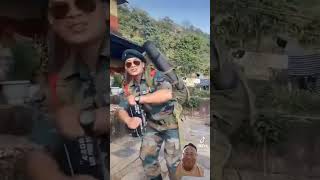 indianarmy dancing nepali song [upl. by Eynahpets]