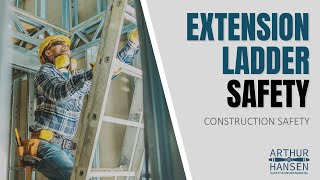 Extension Ladder Safety Training Video Extension Ladder Safety Tips  Construction Ladder Safety [upl. by Ahsehyt]