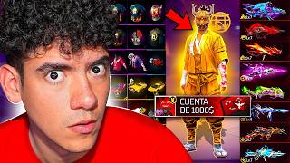 COMPRÉ una CUENTA de FREE FIRE de 1000 DÓLARES y ME IMPACTÓ 😱  TheDonato [upl. by Kentigera]