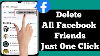 How To Delete All Facebook Friends Just One Click New Update 2024  Delete All Facebook Friends [upl. by Nolyk]