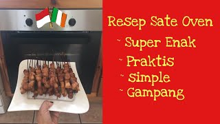 RESEP SATE OVEN  SATE AYAM  INDONESIAN FOOD  CHICKEN SATAY RECIPE SATE INDONESIA IRLANDIA [upl. by Llennor784]