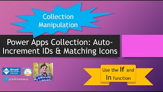 Power Apps Collection Autoincrement ID amp matching icons [upl. by Euqinor987]