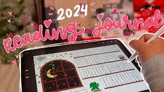 2024 digital reading journal 🌙 flip through amp setup  why I failed at journaling [upl. by Wendi569]