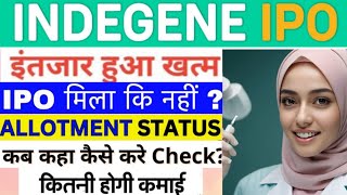 indegene ipo  indegene ipo review  indegene ipo allotment status  indegene ipo allotment gmp ipo [upl. by Zzabahs]