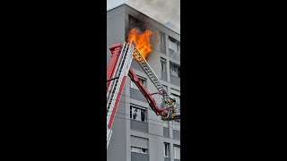 INCENDIE A LA CHAUXDEFONDS [upl. by Guenevere]