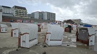 Borkum Sommersturm im August [upl. by Ariaj]