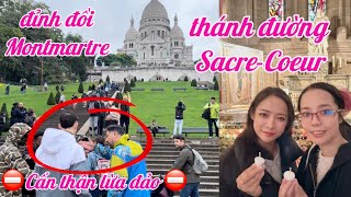 266  Đi đến khu vực nguy hiểm của Paris  cẩn thận lừa đảo  nhà thờ SacreCoeur  Du lịch Pháp 🇫🇷 [upl. by Anayt749]