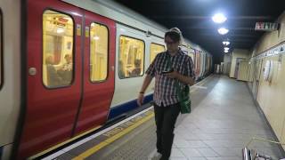 London Underground S Stock Trains At Great Portland Street 29 July 2016 [upl. by Letnohs]