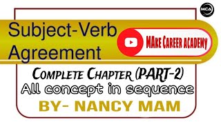 Subject Verb Agreement Complete Chapter Part 02  For SSC CGL CPO CHSL CDS MTS  SBI IBPS bank [upl. by Einhoj]