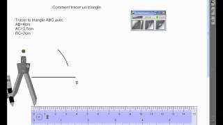 Video comment tracer un triangle quelconque [upl. by Caneghem672]