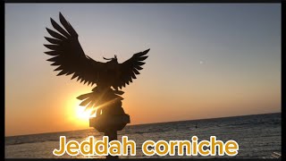 The Jeddah corniche in Saudia ArabiaRed sea corniche in JeddahFormula one track Jeddah corniche [upl. by Corinne]