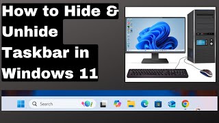 How to hide and unhide taskbar icons in Windows 11 [upl. by Kleinstein]