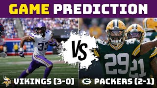 Vikings vs Packers GAME PREDICTION Prediction Saturday [upl. by Ecaidnac]