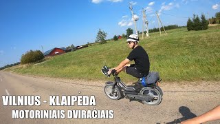 MOTORINIŲ DVIRAČIŲ KELIONĖ VILNIUS  KLAIPEDA 1 [upl. by Candless122]