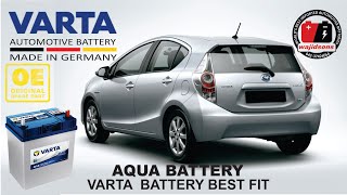 Toyota Aqua Battery Replacement  Varta Battery installed [upl. by Ariat]