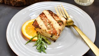 Bobby Flays Grilled Halibut Recipe With A twist [upl. by Awuhsoj731]