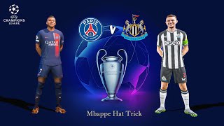 PSG vs Newcastle  UEFA Champions League 20232024   Ft Mbappé vs Guimarães [upl. by Bern]